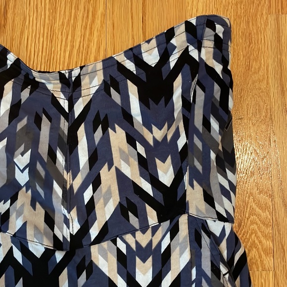 Volcom Tube Top Dress with Pockets, Blue/Black/Gray, Size Small - Picture 2 of 2